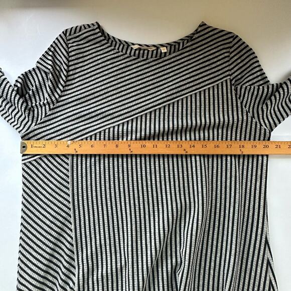 Soft Surroundings Dress Womens XL Petite Black Striped Asymmetrical Lagenlook - Picture 9 of 11